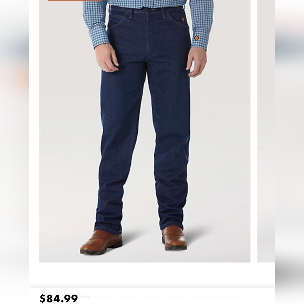 3/$25 Wrangler Fire Resistant jeans 34 x 36